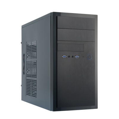 Корпус CHIEFTEC Elox HT-01B, без БЖ, 2xUSB3.1, VGA 340мм, mATX, чорний (HT-01B-OP)
