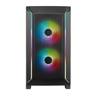 Корпус SilverStone Fara FA312Z-BG без БЖ, 2xUSB3.0, 2x140мм, ARGB VGA 365мм, LCS ready, TG Side Panel, mATX, чорний (SST-FA312Z-