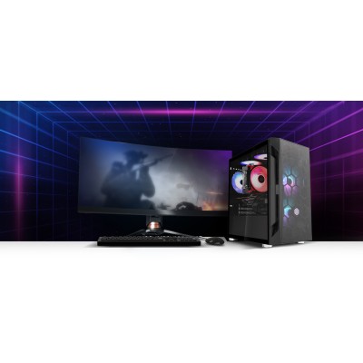 Корпус SilverStone Fara FAH1MB-PRO без БЖ, 1xUSB3.0, 2xUSB2.0, 3x120мм, ARGB VGA 320мм, LCS ready, TG Side Panel, mATX, чорний (