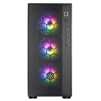 Корпус SilverStone Fara FAR1B-PRO-V2 без БЖ, 2xUSB3.0, 1xUSB2.0, 4x120мм, ARGB VGA 340мм, LCS ready, TG Side Panel, ATX, чорний 