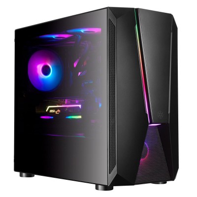 Корпус SilverStone Fara FAV1MB-PRO без БЖ, 2xUSB3.0, 2xUSB2.0, 1x120мм, ARGB VGA 379мм, LCS ready, TG Side Panel, mATX, чорний (