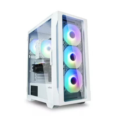 Корпус Zalman I3 Neo TG без БЖ, 1xUSB3.0, 2xUSB2.0, 4x120мм ARGB, VGA 355мм, LCS ready, TG Side/Front Panel, ATX, білий (I3NEOTG