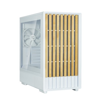 Корпус Zalman P10 Namu без БП, 1xUSB3.0, 1xUSBType-C, 2x120мм, 1x120мм ARGB, VGA 340мм, LCS ready, TG Side Panel, mATX, білий (P