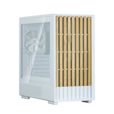 Корпус Zalman P10 Namu без БП, 1xUSB3.0, 1xUSBType-C, 2x120мм, 1x120мм ARGB, VGA 340мм, LCS ready, TG Side Panel, mATX, білий (P