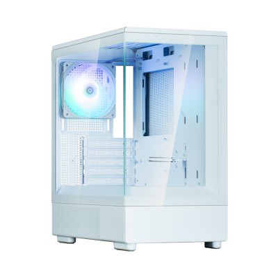 Корпус Zalman P10 без БП, 1xUSB3.0, 1xUSBType-C, 1x120мм ARGB, VGA 384мм, LCS ready, TG Side Panel, mATX, білий (P10WHITE)
