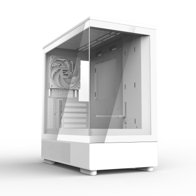 Корпус Zalman P10 без БП, 1xUSB3.0, 1xUSBType-C, 1x120мм ARGB, VGA 384мм, LCS ready, TG Side Panel, mATX, білий (P10WHITE)