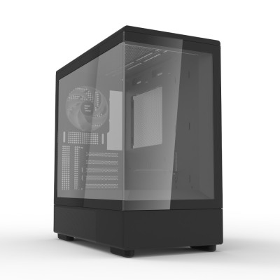 Корпус Zalman P10 без БП, 1xUSB3.0, 1xUSBType-C, 1x120мм ARGB, VGA 384мм, LCS ready, TG Side Panel, mATX, чорний (P10BLACK)