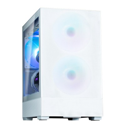 Корпус Zalman P30 AIR без БП, 1xUSB3.0, 1xUSBType-C, 3x140мм ARGB, VGA 392мм, LCS ready, TG Side Panel, mATX, білий (P30AIRWHITE
