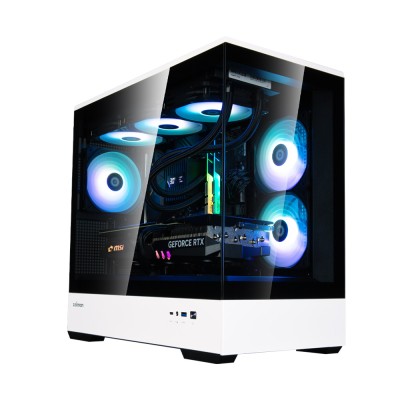 Корпус Zalman P30 без БЖ, 1xUSB3.0, 1xUSBType-C, 3x120мм ARGB, VGA 420мм, LCS ready, TG Side Panel, mATX, чорний/білий (P30BW)