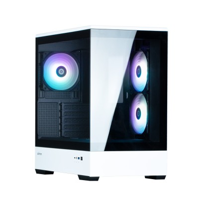 Корпус Zalman P30 без БЖ, 1xUSB3.0, 1xUSBType-C, 3x120мм ARGB, VGA 420мм, LCS ready, TG Side Panel, mATX, чорний/білий (P30BW)