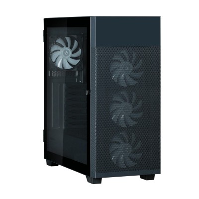 Корпус Zalman S5 Neo без БП, 1xUSB3.1, 1xUSB2.0, 4x120мм FRGB, VGA 390мм, LCS ready, TG Side Panel, ATX, чорний (S5NEOBLACK)