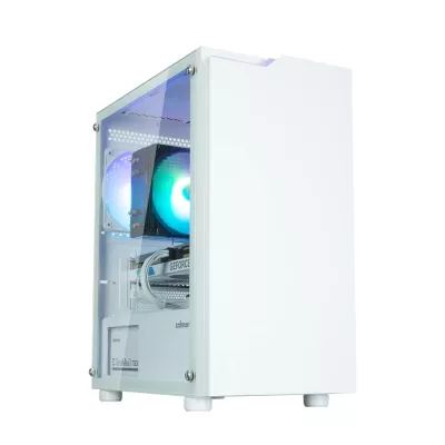 Корпус Zalman T4 Plus без БЖ, 2xUSB3.0, 1xUSB2.0, 1x120мм ARGB, VGA 3200мм, LCS ready, TG Side Panel, mATX, білий (T4PLUSWHITE)