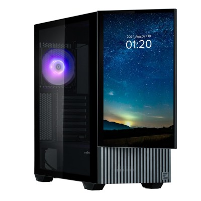 Корпус Zalman Z10 DS, без БЖ, 2xUSB3.0, 1хUSB Type-C, 2х120мм, 1x120мм ARGB, TG Side Panel, ATX, Monitor, чорний (Z10DSBLACK)