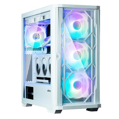 Корпус Zalman Z10 Duo без БЖ, 2xUSB3.0, 1xUSB Type-C, 3x140мм ARGB, 1x120мм ARGB, VGA 395мм, LCS ready, TG Side Panel, EATX, біл