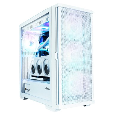 Корпус Zalman Z10 Duo без БЖ, 2xUSB3.0, 1xUSB Type-C, 3x140мм ARGB, 1x120мм ARGB, VGA 395мм, LCS ready, TG Side Panel, EATX, біл