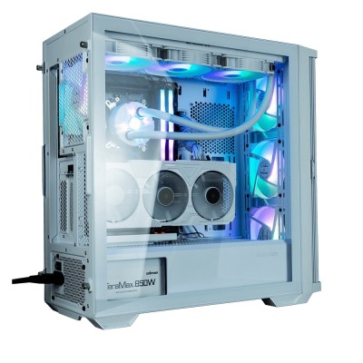 Корпус Zalman Z10 Duo без БЖ, 2xUSB3.0, 1xUSB Type-C, 3x140мм ARGB, 1x120мм ARGB, VGA 395мм, LCS ready, TG Side Panel, EATX, біл