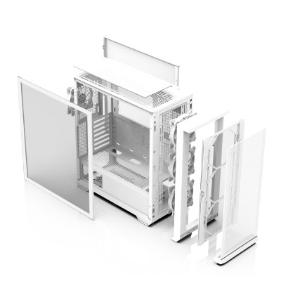 Корпус Zalman Z10 Duo без БЖ, 2xUSB3.0, 1xUSB Type-C, 3x140мм ARGB, 1x120мм ARGB, VGA 395мм, LCS ready, TG Side Panel, EATX, біл