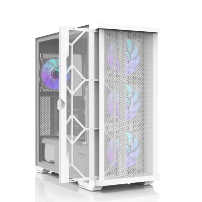 Корпус Zalman Z10 Duo без БЖ, 2xUSB3.0, 1xUSB Type-C, 3x140мм ARGB, 1x120мм ARGB, VGA 395мм, LCS ready, TG Side Panel, EATX, біл
