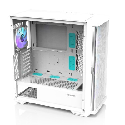 Корпус Zalman Z10 Duo без БЖ, 2xUSB3.0, 1xUSB Type-C, 3x140мм ARGB, 1x120мм ARGB, VGA 395мм, LCS ready, TG Side Panel, EATX, біл