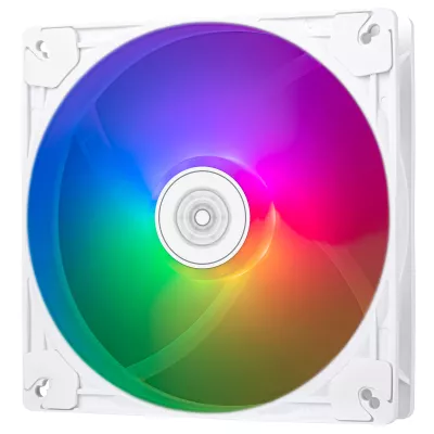 Корпусний вентилятор SilverStone Vista VS140W ARGB, 140мм, 1600rpm, 4pin PWM, 3pin +5VARGB, 30.8dBa, білий