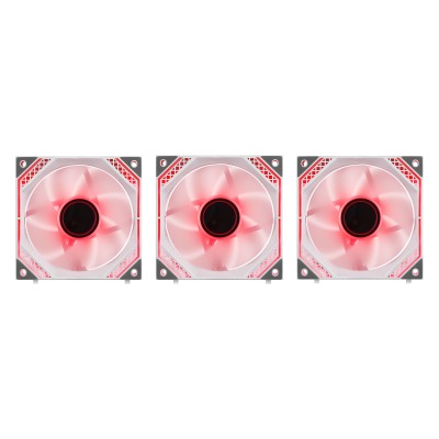 Корпусні вентилятори 2E GAMING Air Cool Magic Mirror ACF120MW-ARGB, 3x120мм, 2000rpm, 4pin PWM +5VARGB, 20.5dBa, білий