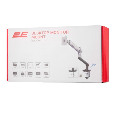 Кріплення монітора 2E Evdo настільне USB 3.0 хаб (2EDGEREDUSB)