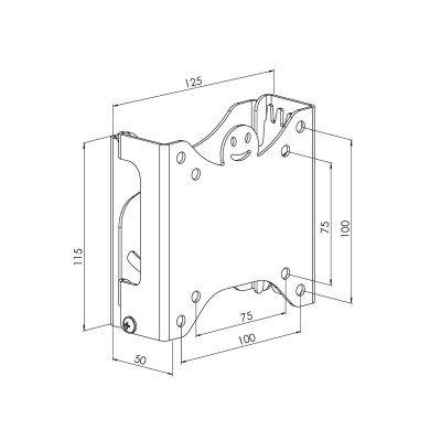 Кріплення ТВ з кутом нахилу KSL WM111N 13-26"