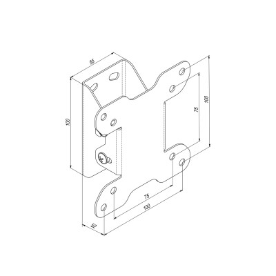 Кріплення ТВ з кутом нахилу Simpler 11EN 18-28"