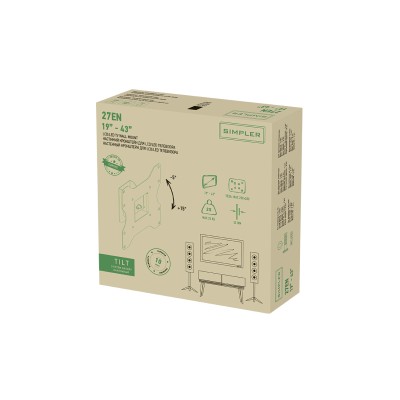 Кріплення ТВ з кутом нахилу Simpler 27EN 19-43"