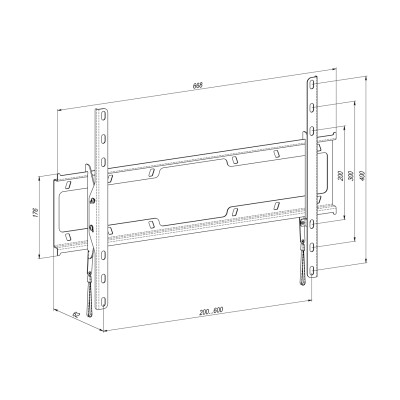 Кріплення ТВ з кутом нахилу Simpler 68EN 40-80"