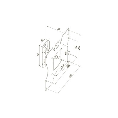 Кріплення ТВ поворотне KSL WMB-4022T 19-43"