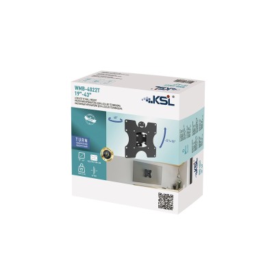 Кріплення ТВ поворотне KSL WMB-4022T 19-43"