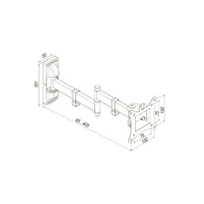 Кріплення ТВ поворотне KSL WMO-3014T 13-28"