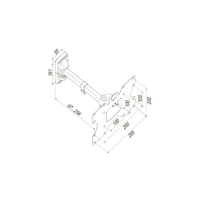 Кріплення ТВ поворотне KSL WMO-4023T 19-43"