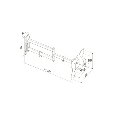 Кріплення ТВ поворотне KSL WMO-4025T 19-43"