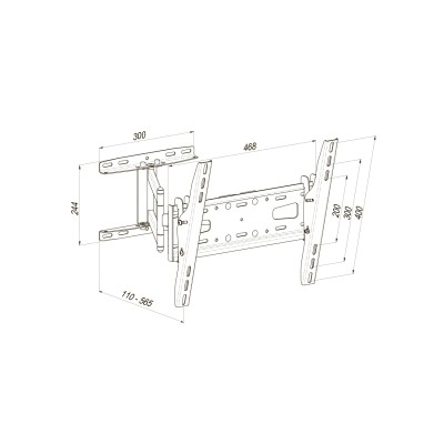 Кріплення ТВ поворотне KSL WMO-6245T 32-65"