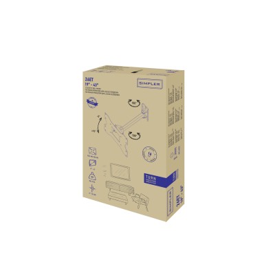 Кріплення ТВ поворотне Simpler 26ET 22-43"