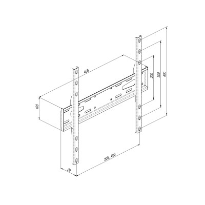 Кріплення ТВ фіксоване KSL WMO-6240P 32-65"