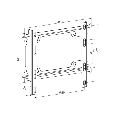 Кріплення ТВ фіксоване Simpler 28EP 22-43"