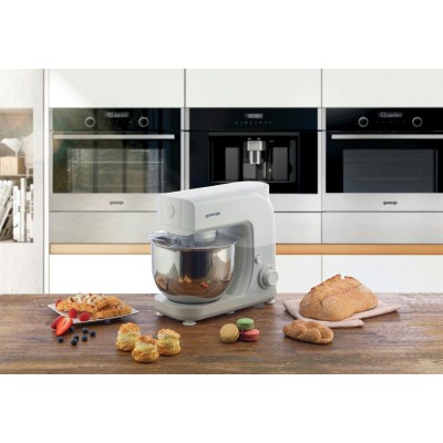 Кухонна машина Gorenje 800Вт, чаша-метал, корпус-метал, насадок-3, білий (MMC805W)