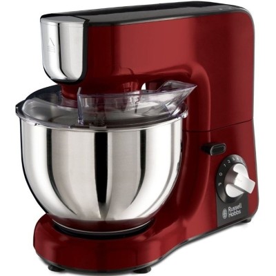 Кухонна машина Russell Hobbs Desire 1000Вт, чаша-метал, корпус-пластик, насадок-4, червоний (23480-56)