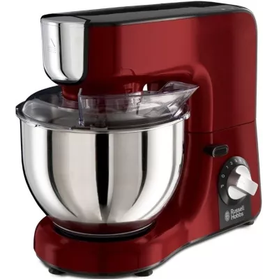 Кухонна машина Russell Hobbs Desire 1000Вт, чаша-метал, корпус-пластик, насадок-4, червоний (23480-56)