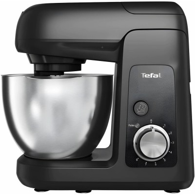 Кухонна машина Tefal Bake Partner 1100Вт, чаша-метал, корпус-пластик, насадок-8, чорний (QB525838)