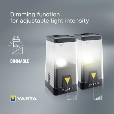 Ліхтар VARTA Кемпінговий Ambiance L30RH з гібридною системою живлення акумулятор/батарейки, IP54, до 500 люмен, до 370 годин роб