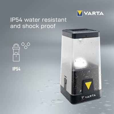 Ліхтар VARTA Кемпінговий Ambiance L30RH з гібридною системою живлення акумулятор/батарейки, IP54, до 500 люмен, до 370 годин роб