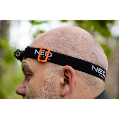 Ліхтар налобний акумуляторний Neo Tools, 700мА•год, 600лм, 6Вт, 4 функції освітлення, IPX4 (99-027)