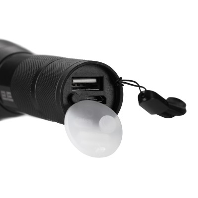 Ліхтар ручний акумуляторний 2E FLBL1812BI Micro-USB 1200мА·год 1200лм 10Вт 4 режими освітлення функція Power Bank IPX4 0.1кг (2E