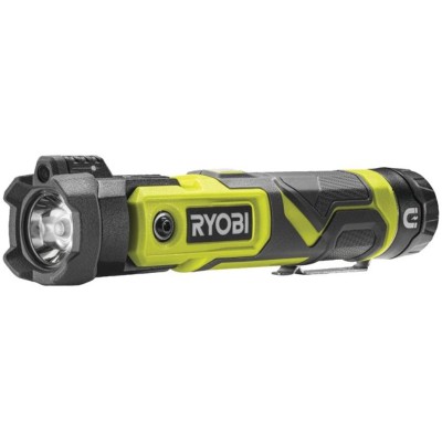 Ліхтар ручний акумуляторний Ryobi USB Lithium RLP4-120G, 4В, 2А·год, 640лм, 3 функції освітлення, поворотна головка, магніт (513