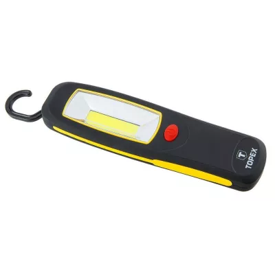Ліхтар ручний на батарейках TOPEX, AAAx3, 3Вт, магніт, гачок (94W245)