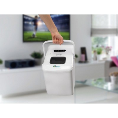 Льодогенератор побутовий Gorenje, 12кг/добу, 1.8л, дисплей, білий (IMD1200W)
